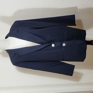 Women's Requirements Navy/Dark Blue Blazer/Suit Jacket, Size 14